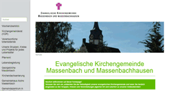 Desktop Screenshot of kirche-massenbach.de