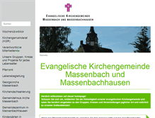 Tablet Screenshot of kirche-massenbach.de